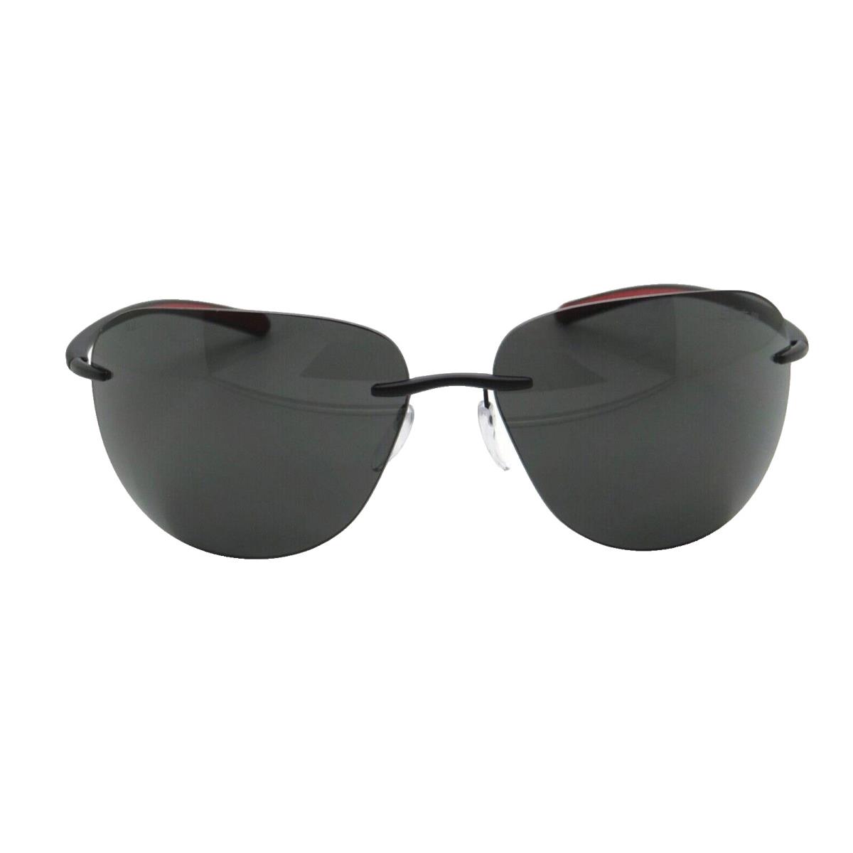 Silhouette Bayside 8729 Black Racing Grey/grey Polarized 9140 Sunglasses