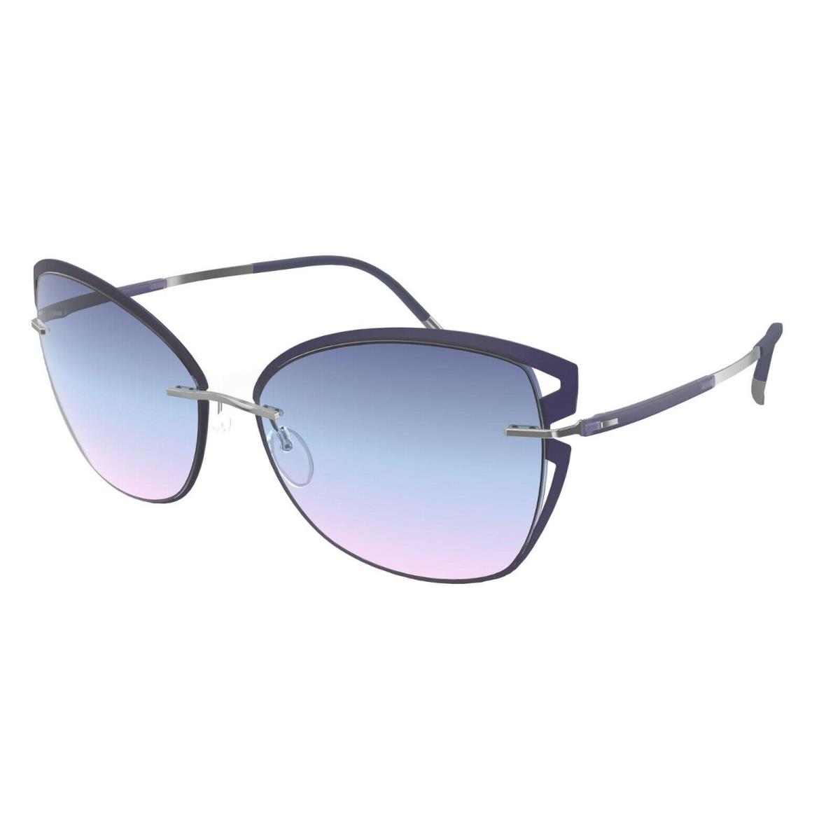 Silhouette Accent Shaded 8179 Dark Violet/blue Pink Shaded 4000 Sunglasses