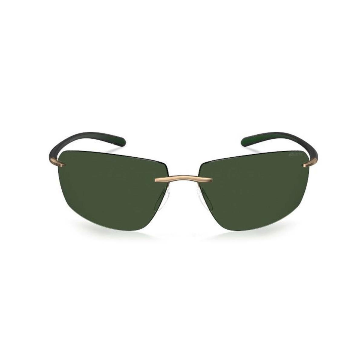 Silhouette Biscayne Bay 8727 Black Pine Green/green Polarized 7630 Sunglasses