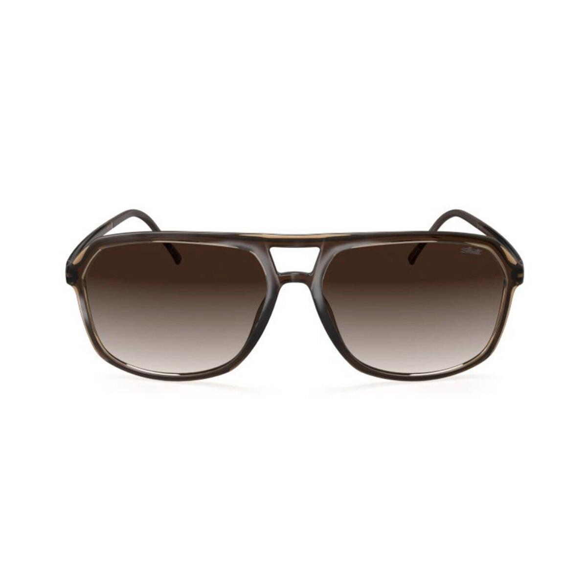 Silhouette Midtown 4080 Dark Moka/classic Brown Shaded 6130 Sunglasses