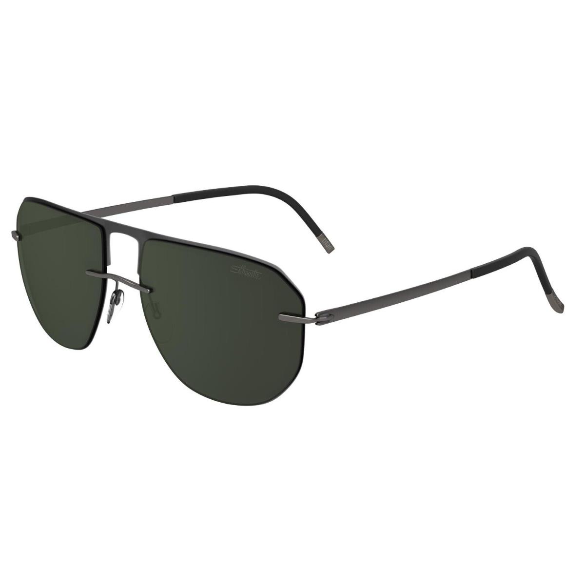 Silhouette Accent Shades 8704 Anthracite/green 6560 Sunglasses
