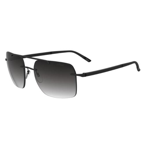 Silhouette Sun C-2 8708 Black/dark Grey Shaded 9040 Sunglasses