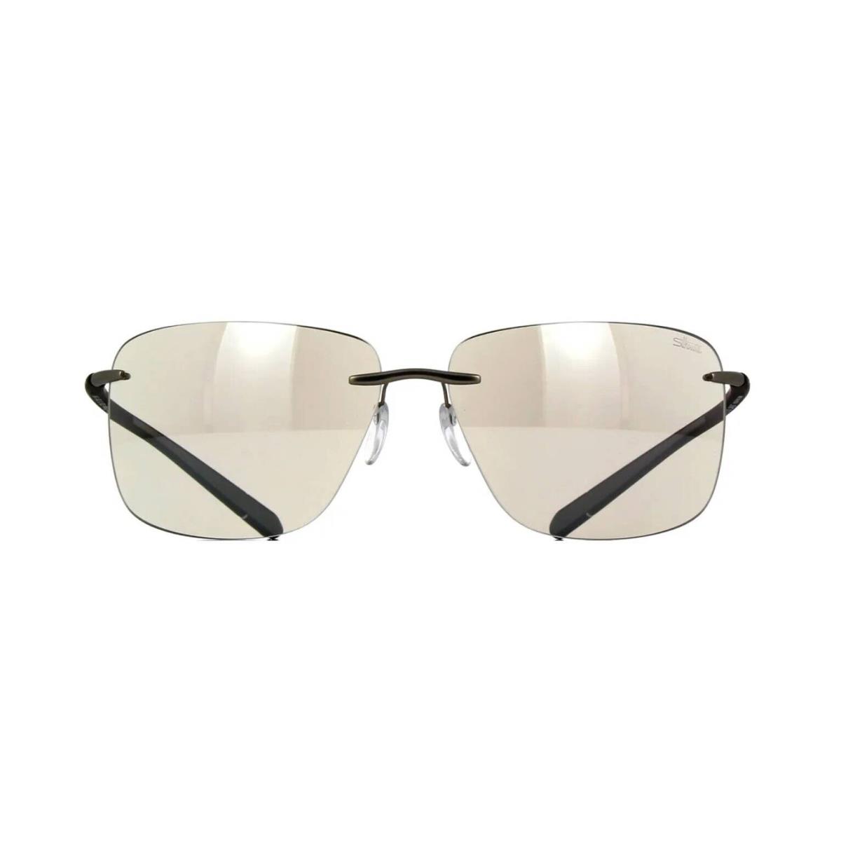 Silhouette Cape Florida 8728 Black Cool Grey/light Grey Mirror 7210 Sunglasses
