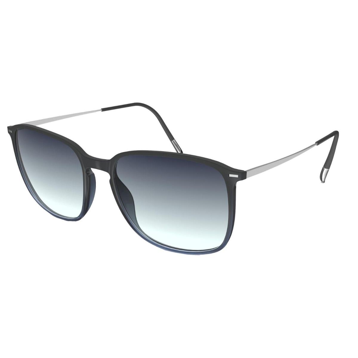 Silhouette Sun Lite 4078 Dark Blue Grey/light Blue Shaded 9010 Sunglasses