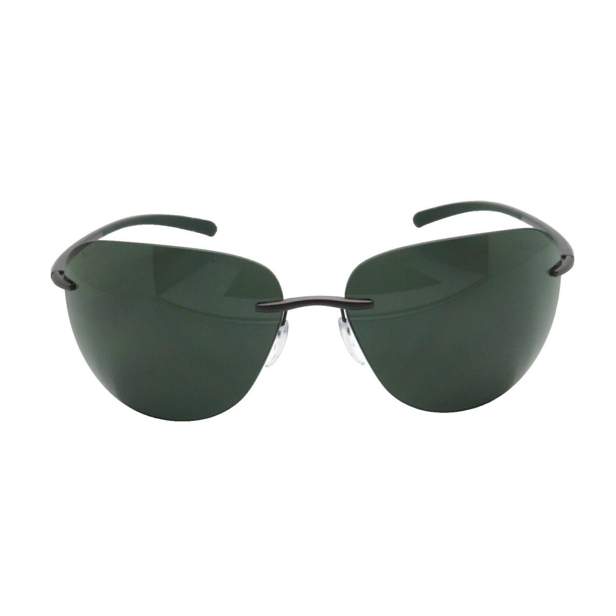 Silhouette Bayside 8729 Grey Pine Green/green Polarized 6660 Sunglasses - Frame: Grey Pine Green, Lens: Green Polarized