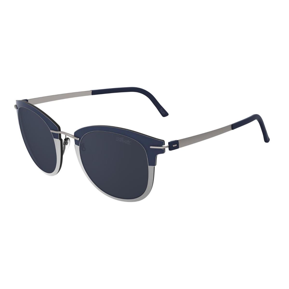 Silhouette Infinity Collection 8701 Silver and Blue/blue 7110 Sunglasses