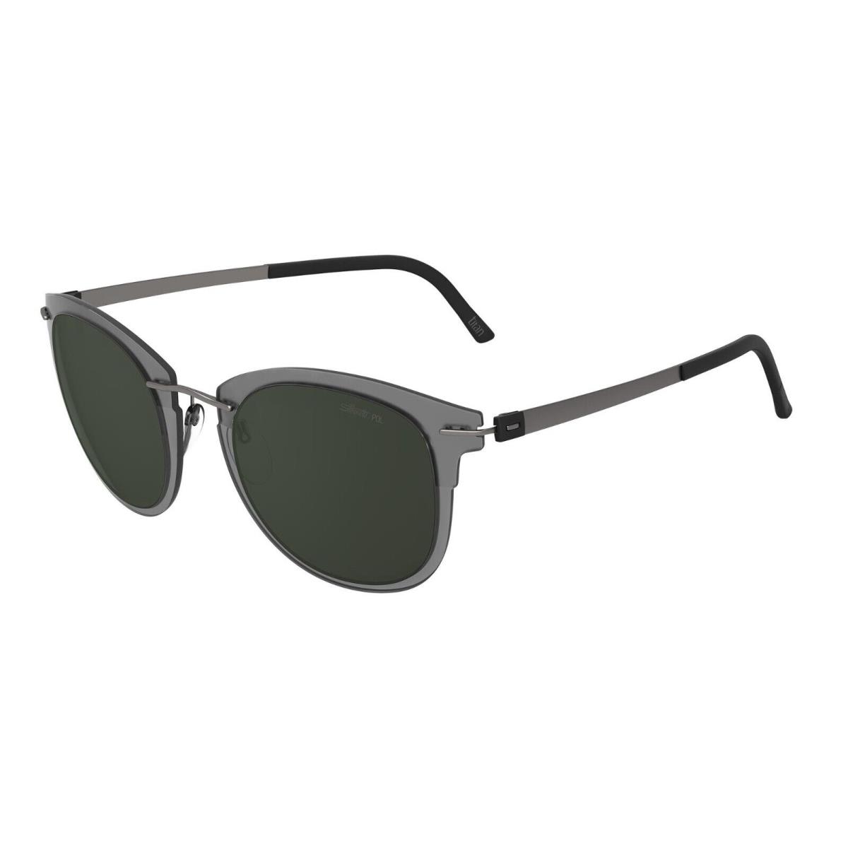 Silhouette Infinity Collection 8701 Anthracite/green Polarized 6560 Sunglasses