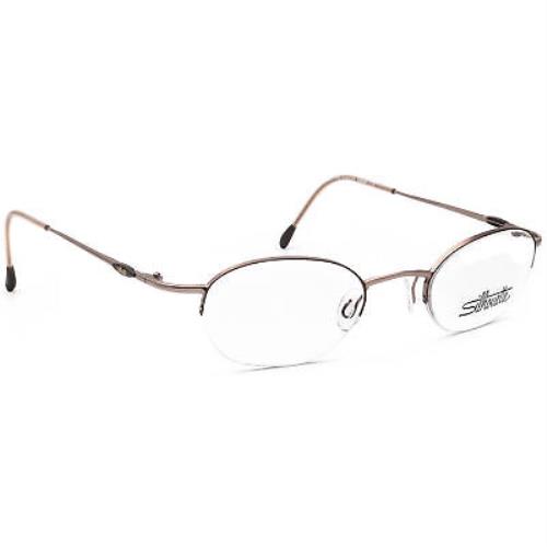 Silhouette Small Eyeglasses M 6463 /45 V 6053 Taupe Half Rim Austria 44 21 125
