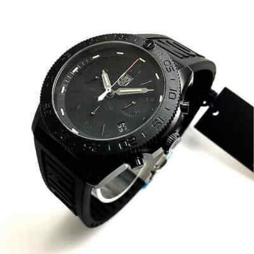 Swatch Men`s Luminox Pacific Diver Chronograph Blackout Swiss Watch 3141.BO - Black