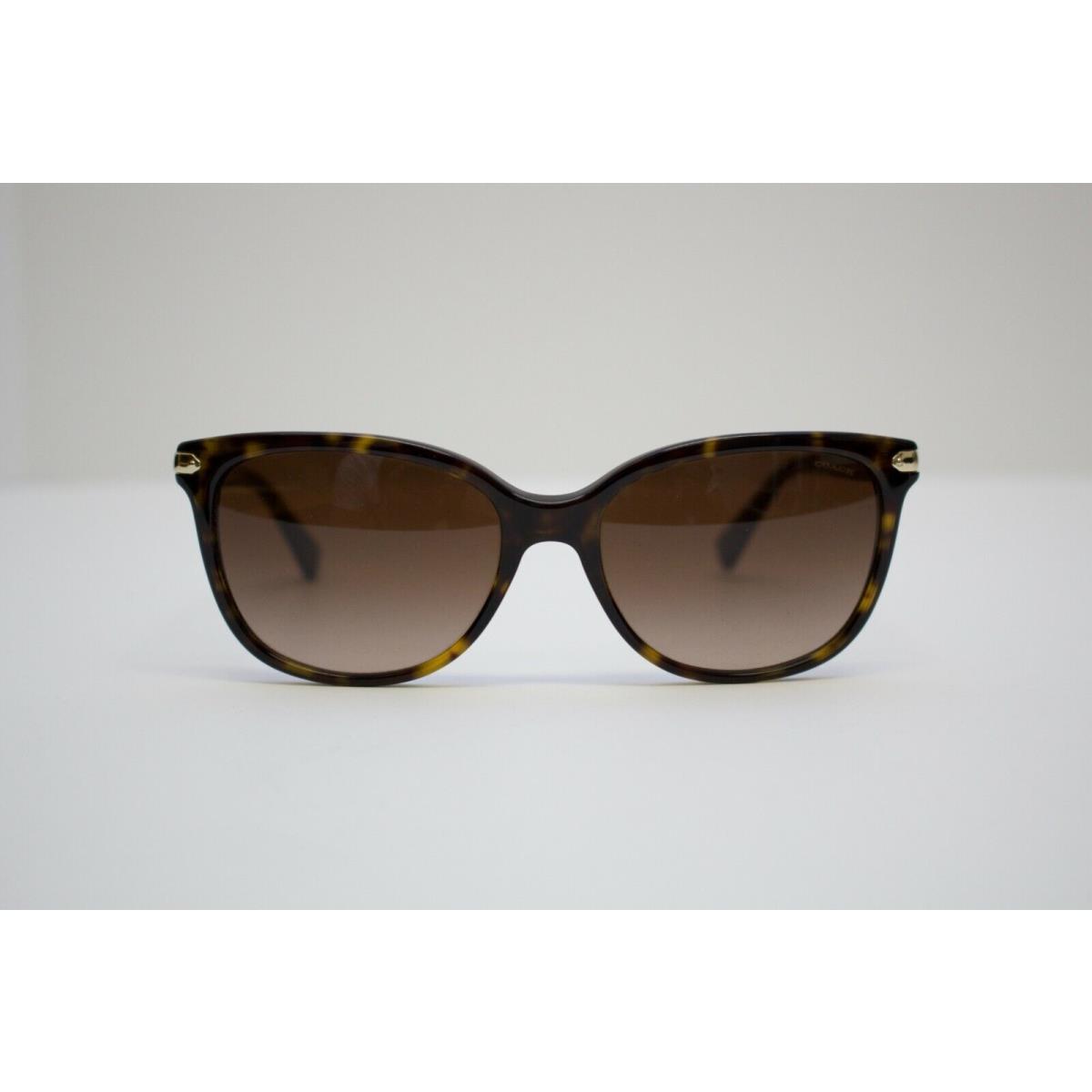 Coach Sunglasses HC8132 529113 Dark Tortoise/brown Gradient 57 mm Non-polarized