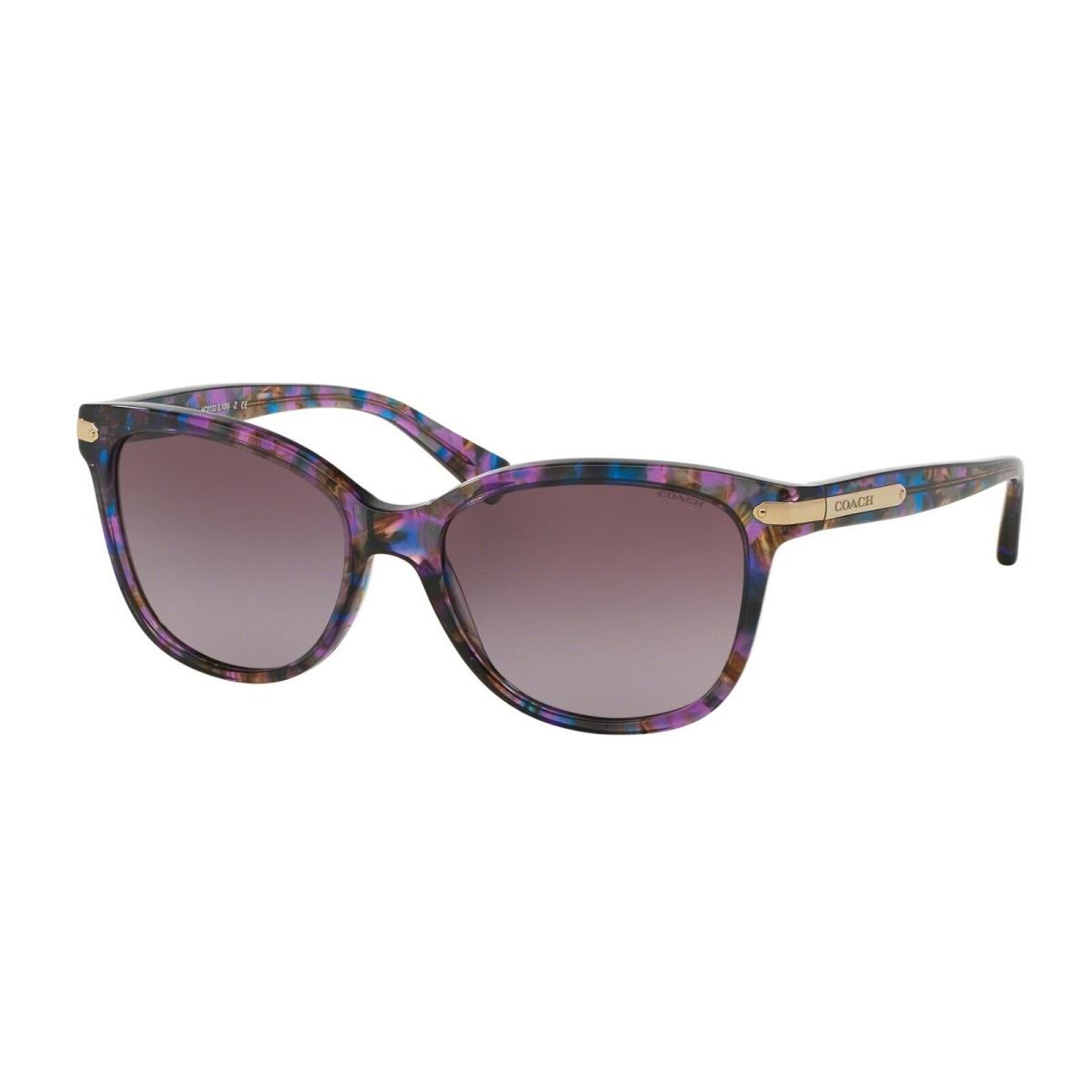 Coach HC8132 52888H Purple Confetti Cat Eye Purple Gradient Women`s Sunglasses