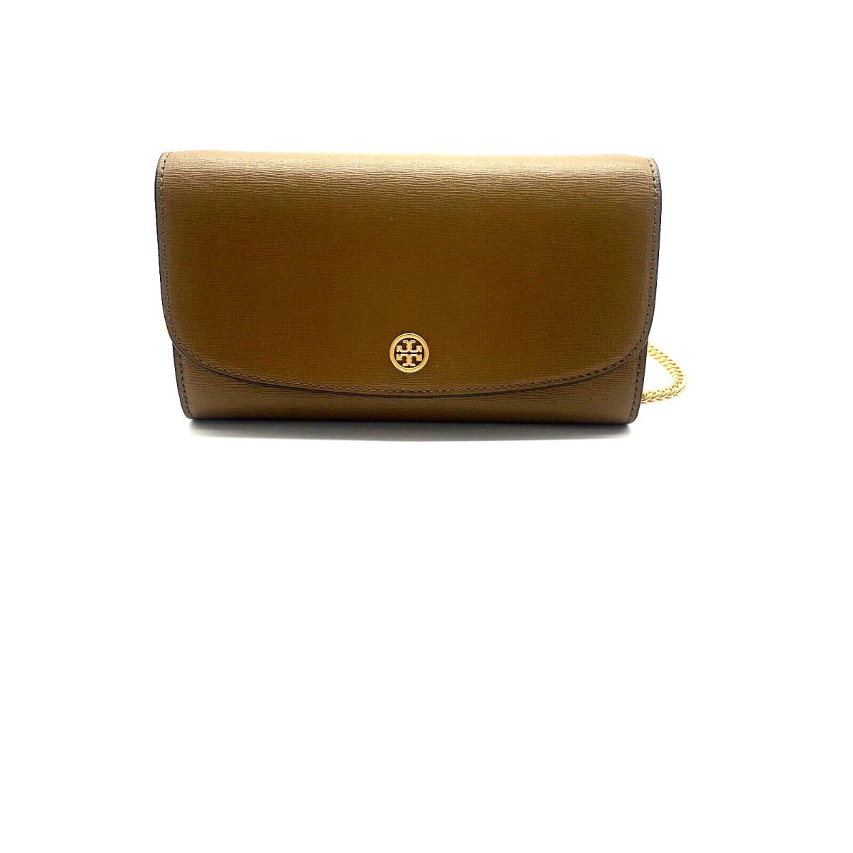 Tory Burch Robinson Leather Wallet on a Cha
