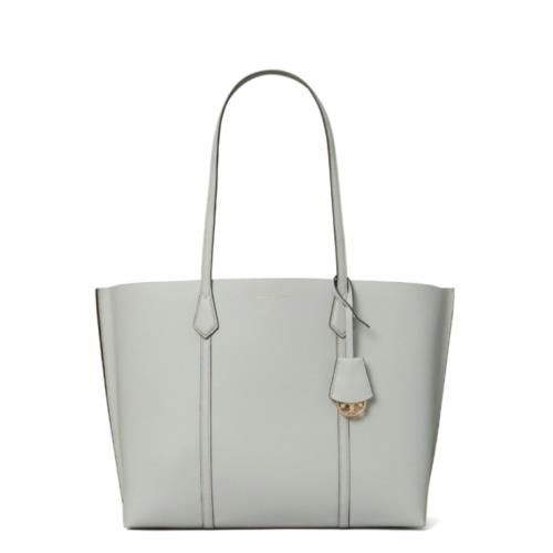 Tory Burch Hb Women Leather Tote Perry Triple-compartment Feather Gray - Exterior: Gray