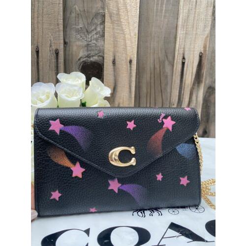 Coach Tammie Clutch Crossbody with Disco Star Print