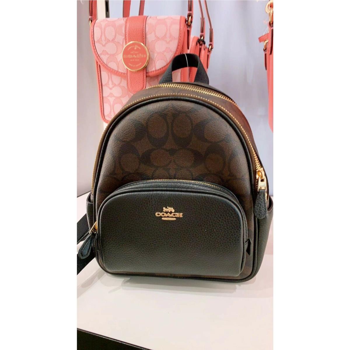 Coach Mini Court Backpack In Signature Canvas