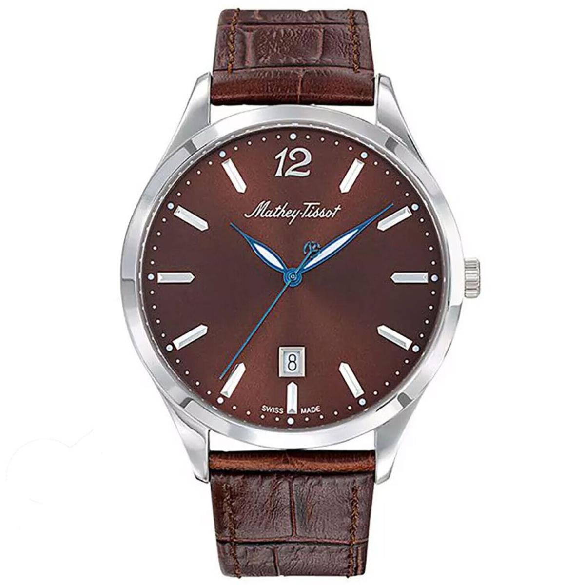 Mathey Tissot Men`s Urban Brown Dial Watch - H411AM