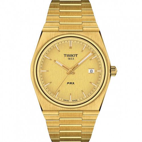 Tissot T1374103302100 Prx 40MM Gold Pvd Steel Bracelet T137.410.33.021.00