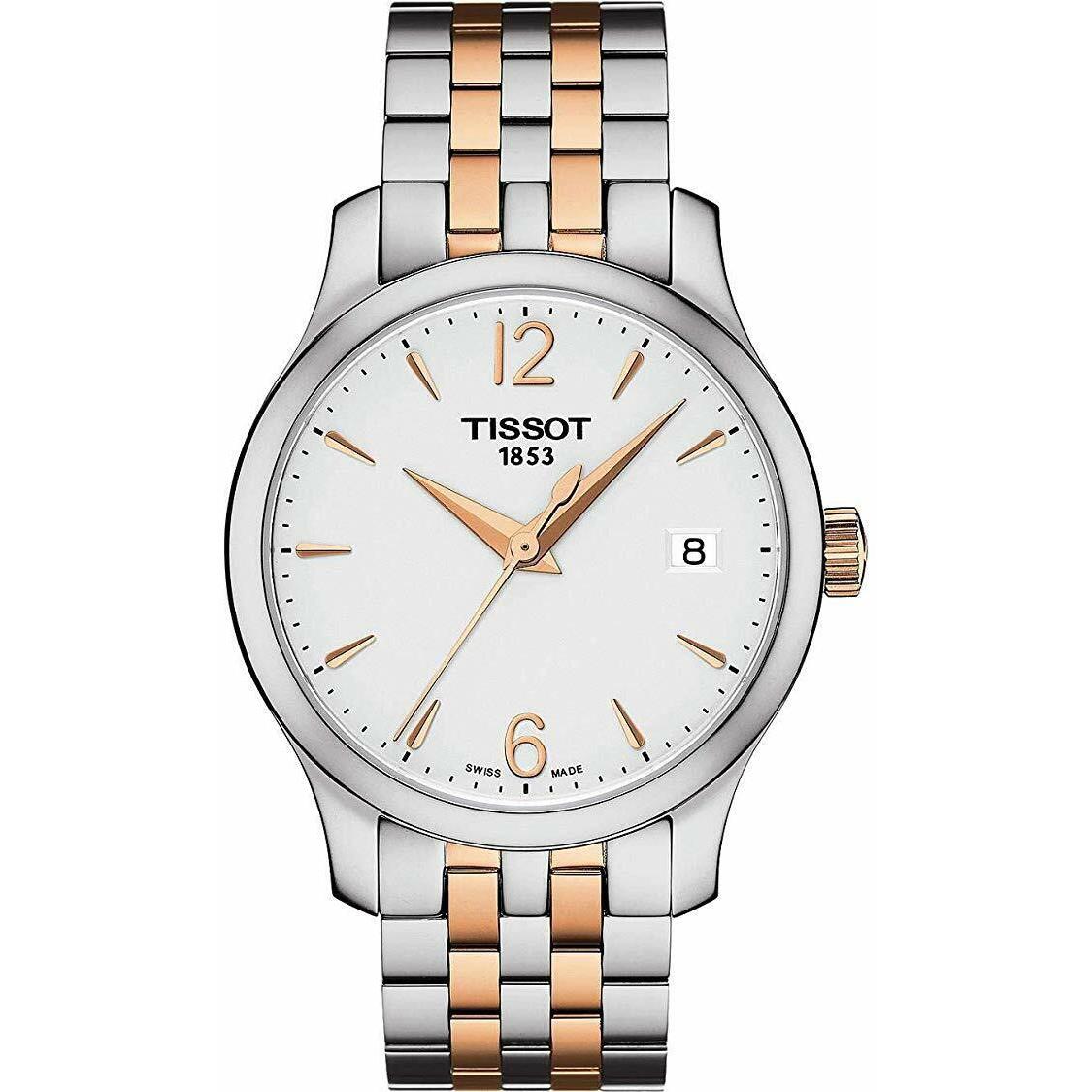 Tissot T063.210.22.037.01 Women`s Watch Tradition Silver/rose Gold 33mm