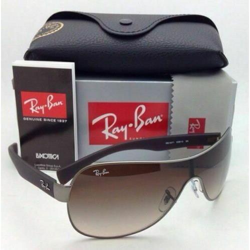 Ray-ban Sunglasses RB 3471 029/13 Matte Gunmetal Frame Brown Gradient Lenses