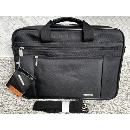 Samsonite Classic Briefcase 17 Laptop/ipad Case Black 17.75x12.5x4.5