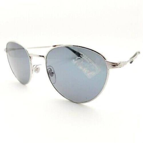 Persol 2445 B 518/56 52mm Silver Blue UV Sunglasses