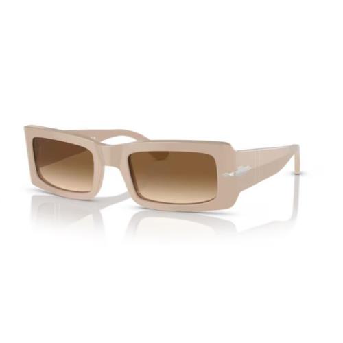 Persol 0PO3332S Francis 119551 Beige/brown Rectangular 54mm Men`s Sunglasses - Frame: Solid beige, Lens: Clear gradient brown