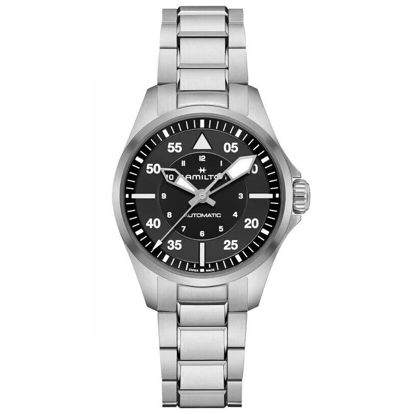 Hamilton Khaki Aviation Pilot Auto Black Dial Men`s Watch H76215130