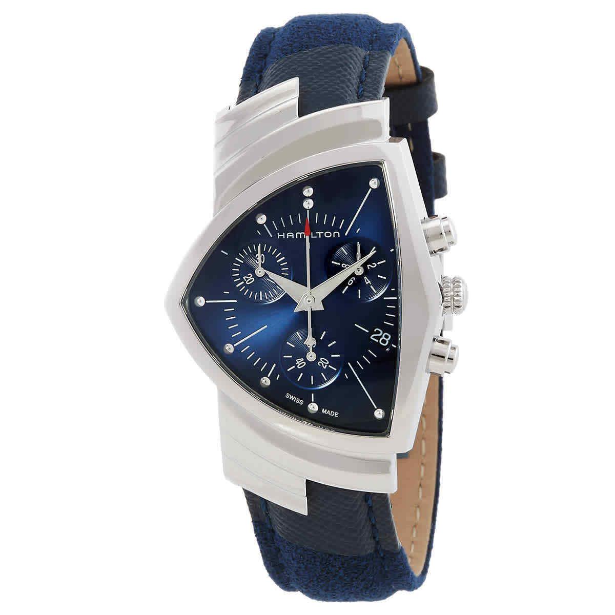 Hamilton Ventura Chronograph Quartz Blue Dial Watch H24432941