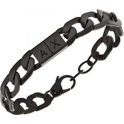 Armani Exchange Stainless Steel Men s Black Bracelet AXG0079001