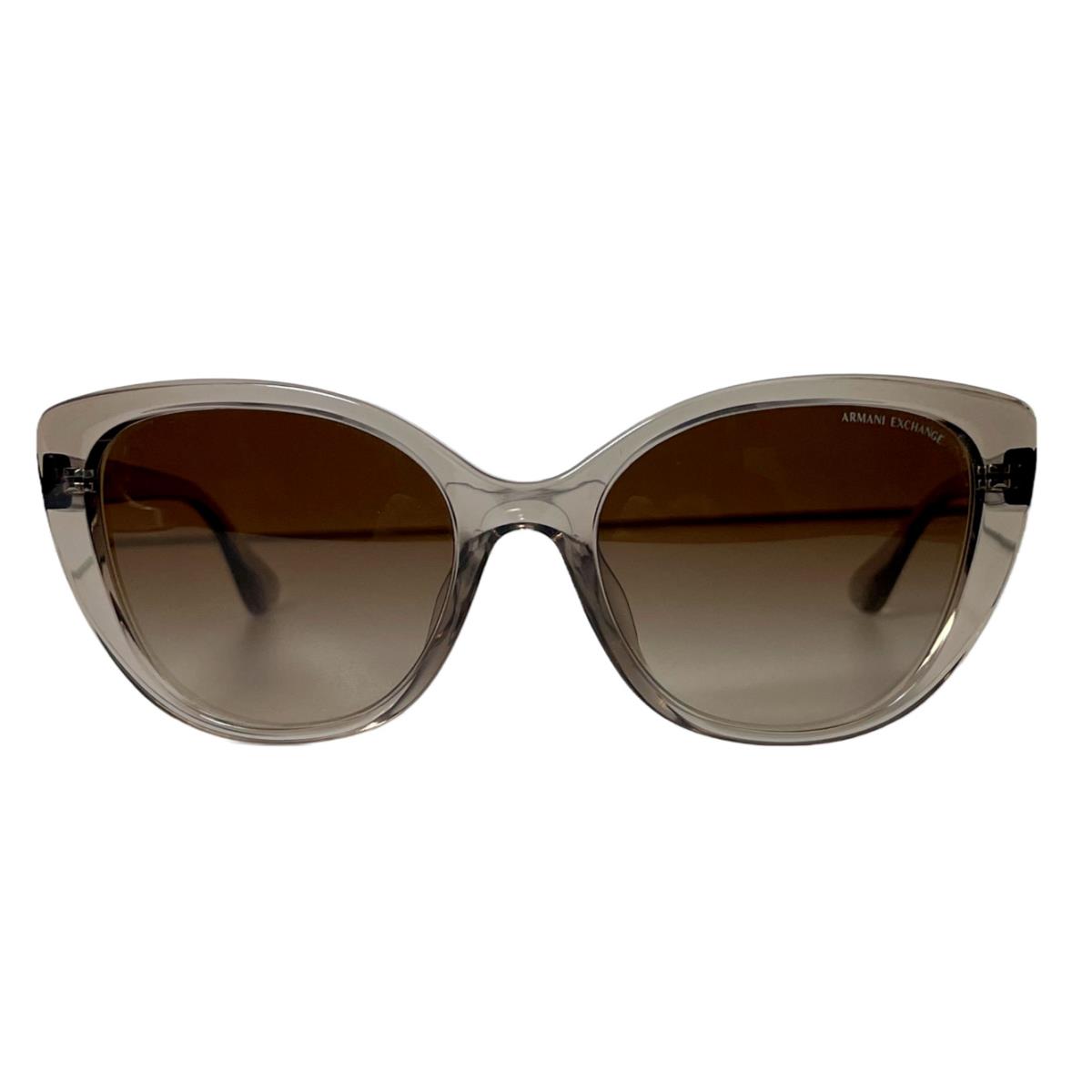 Armani Exchange AX4111SU 824013 Brown Cat Eye Gradient Brown Women`s Sunglasses