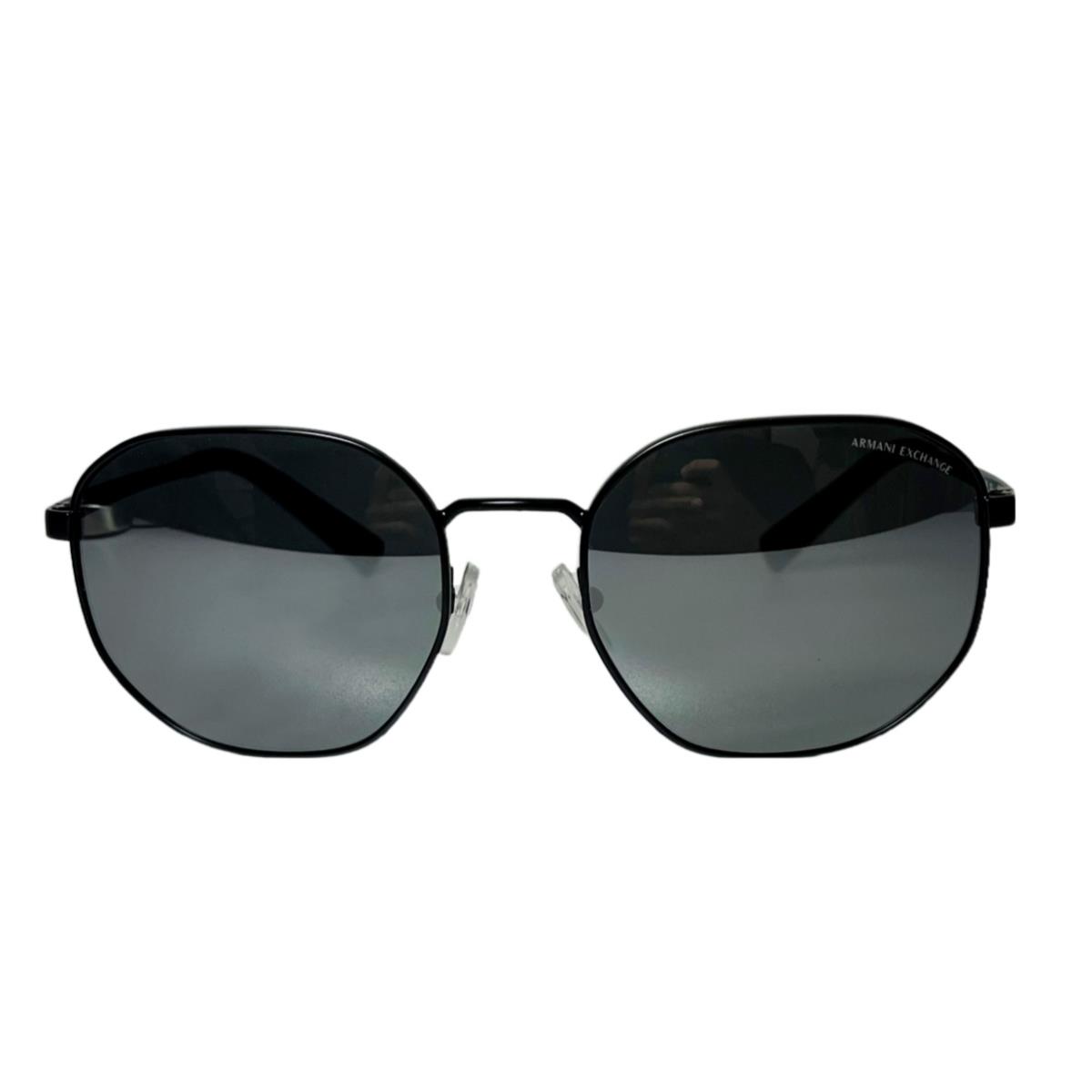 Armani Exchange AX2036S 6000Z3 Black Aviator Gray Non-polarized Men`s Sunglasses