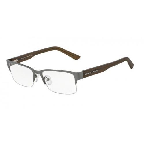 Armani Exchange AX1014 6060 Brown Rectangle Full Rim 53-17-145 Men`s Eyeglasses