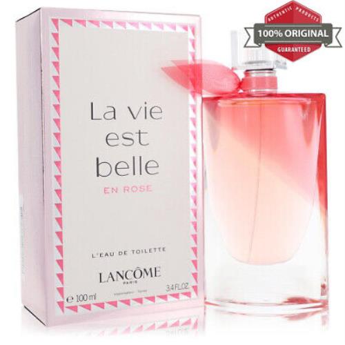 La Vie Est Belle En Rose 3.4 oz L`eau De Toilette Spray For Women by Lancome