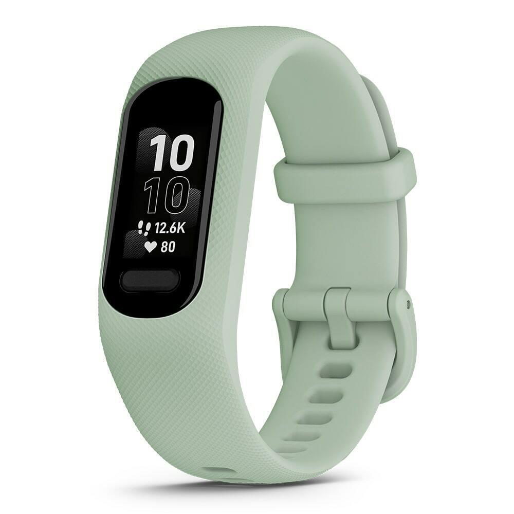 Garmin Vivosmart 5 Fitness Activity Tracker 24/7 Health Tracking w/ 7-Day Batt Cool Mint S/M