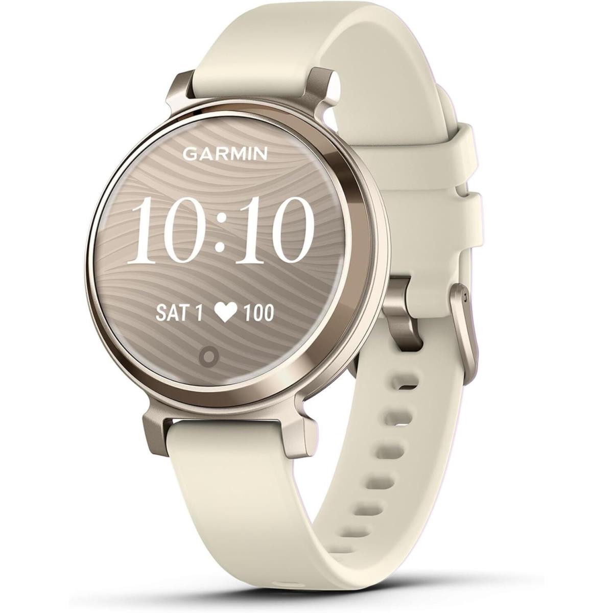 Garmin Lily 2 Women`s Smartwatch with Activity Tracking Various Colors Cream Gold w/ Silicone Band