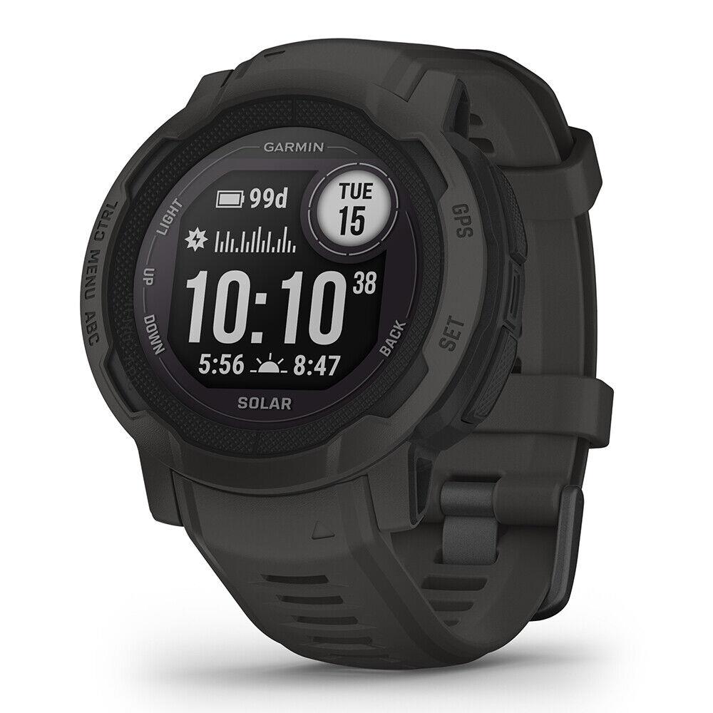 Garmin Instinct 2/2S Solar Rugged Gps Smartwatch with Solar-charging Lens Instinct 2 Solar (Graphite)