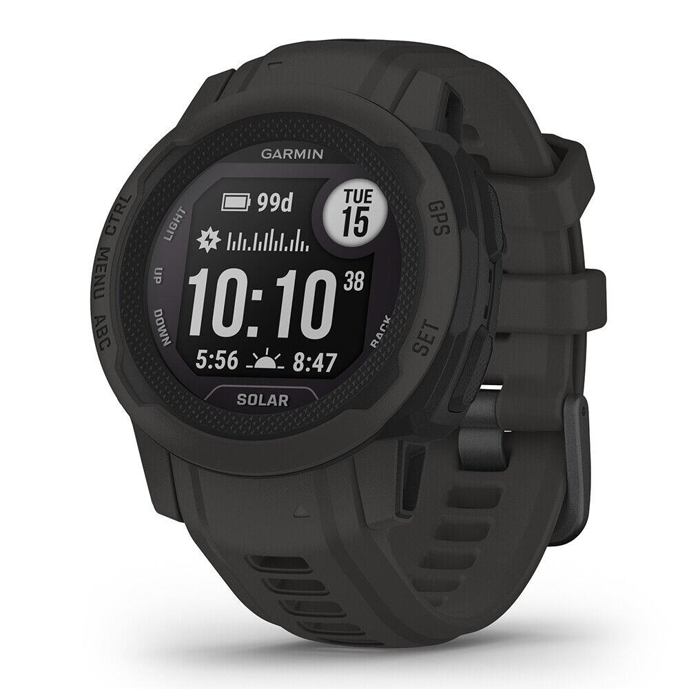 Garmin Instinct 2/2S Solar Rugged Gps Smartwatch with Solar-charging Lens Instinct 2S Solar (Graphite)