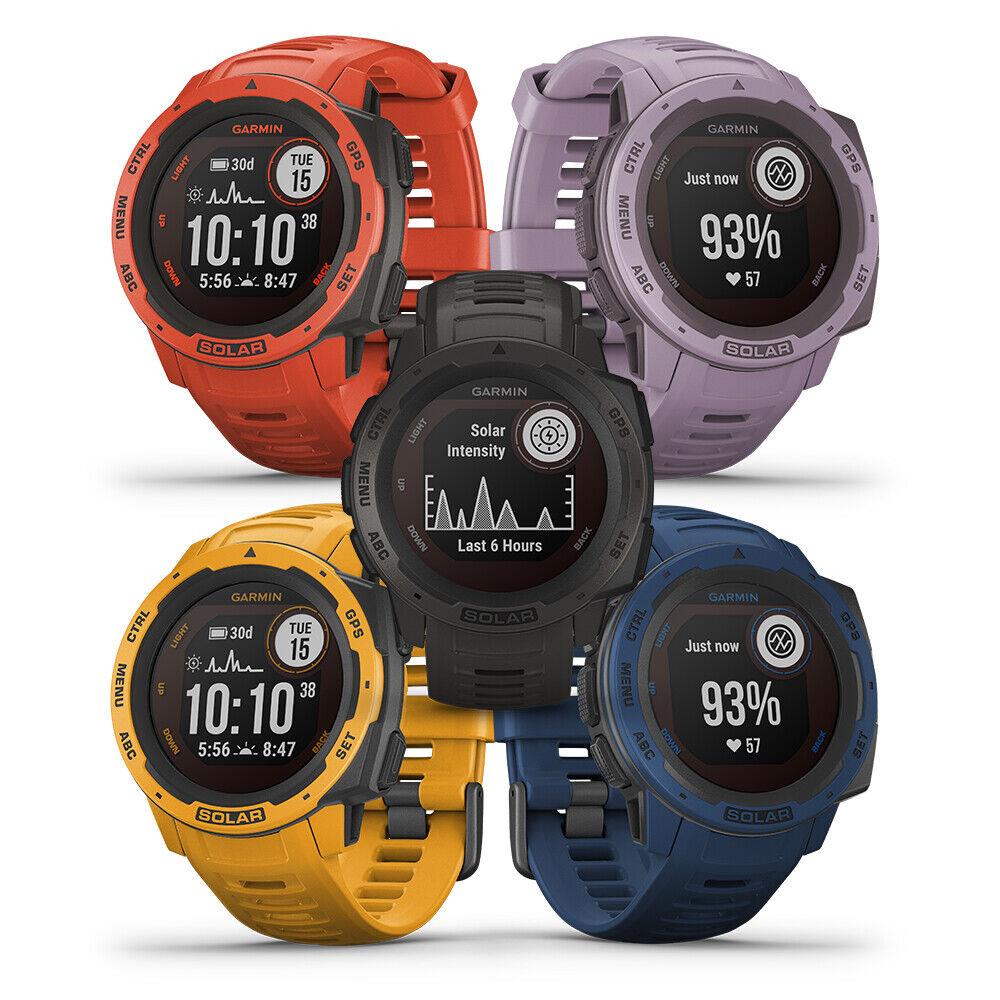 Garmin Instinct Solar Outdoor Gps Smartwatch Solar Charging