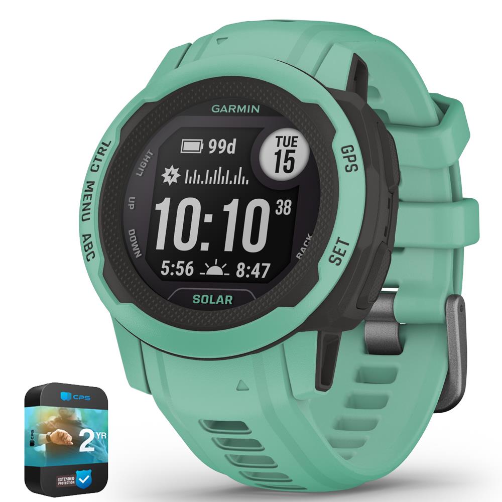 Garmin Instinct 2S Solar 40mm Gps Smartwatch with 2-Year Warranty Neo Tropic (010-02564-12)