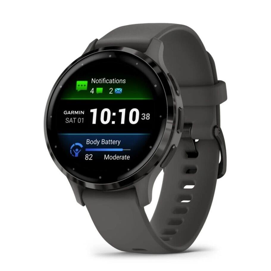 Garmin Venu 3 Gps Health Fitness Smartwatch with Amoled Touch Display Black Sesame & Slate (41MM)