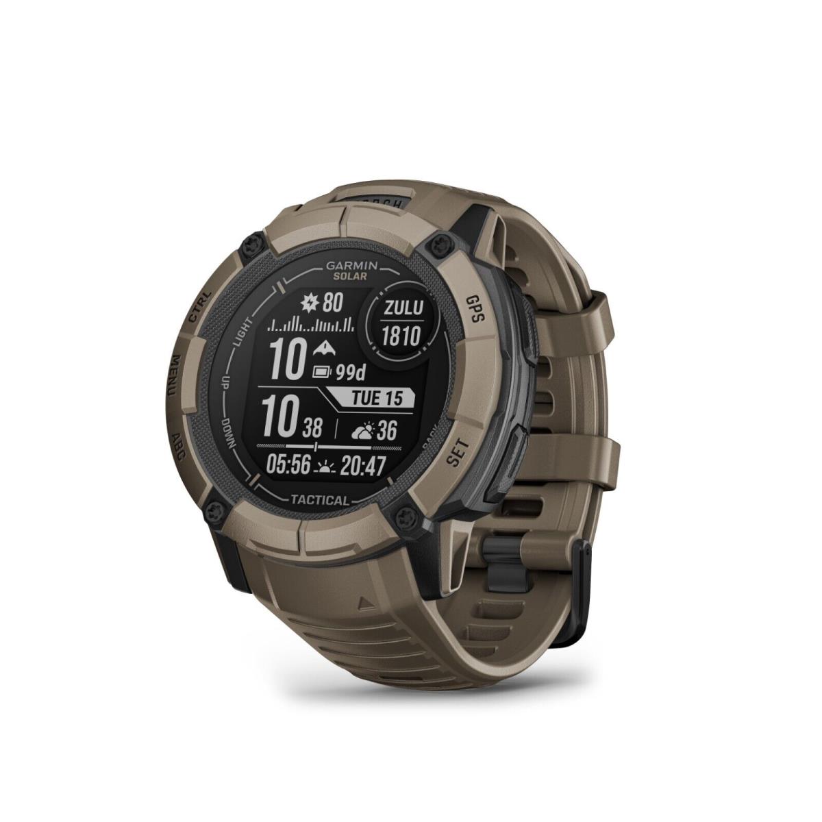 Garmin Instinct 2X Solar Rugged Outdoor Gps Smartwatch Various Colors Coyote Tactical Edition