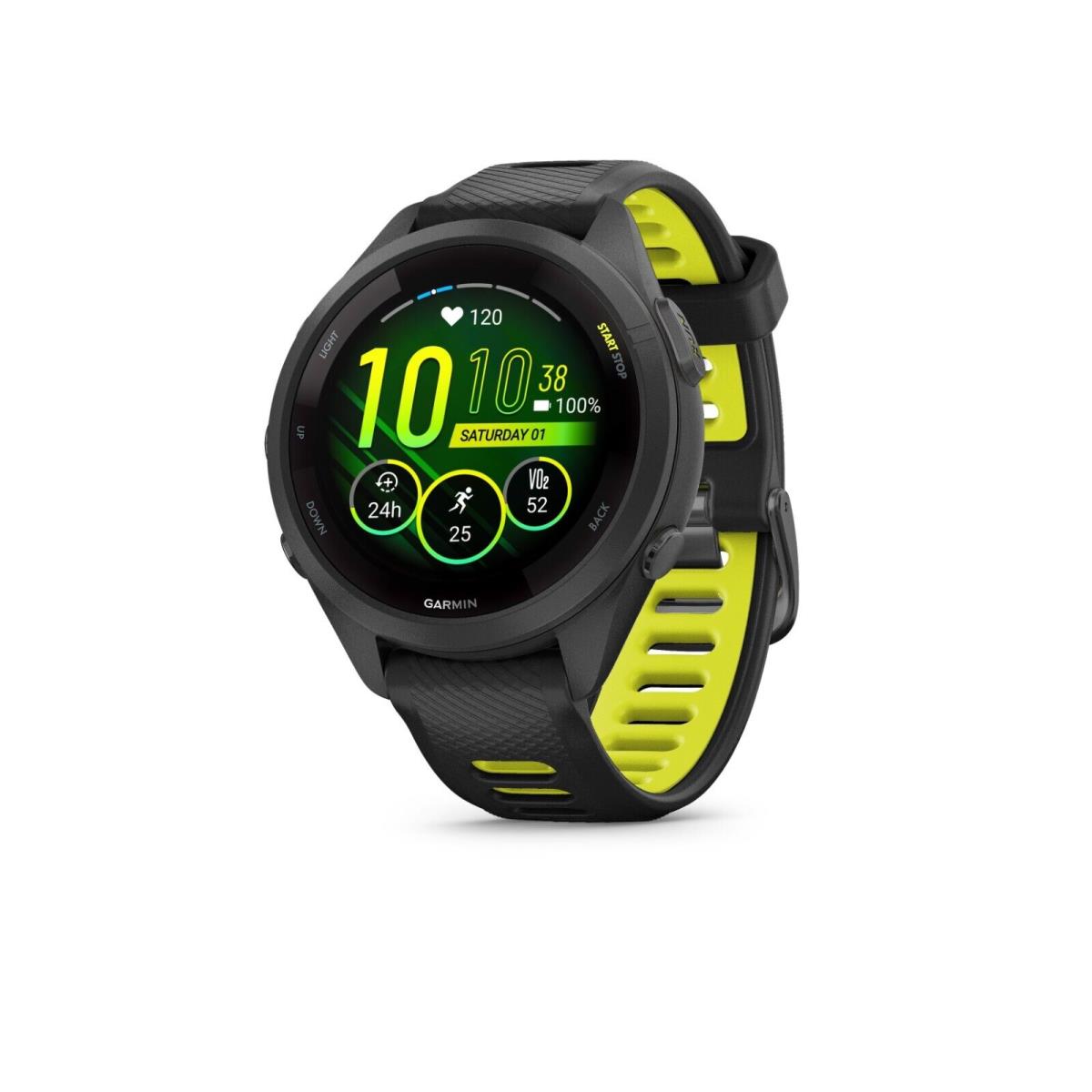 Garmin Forerunner 265 / 265S Gps Gps Running Smartwatch Various Colors Black / Amp Yellow (42 mm)