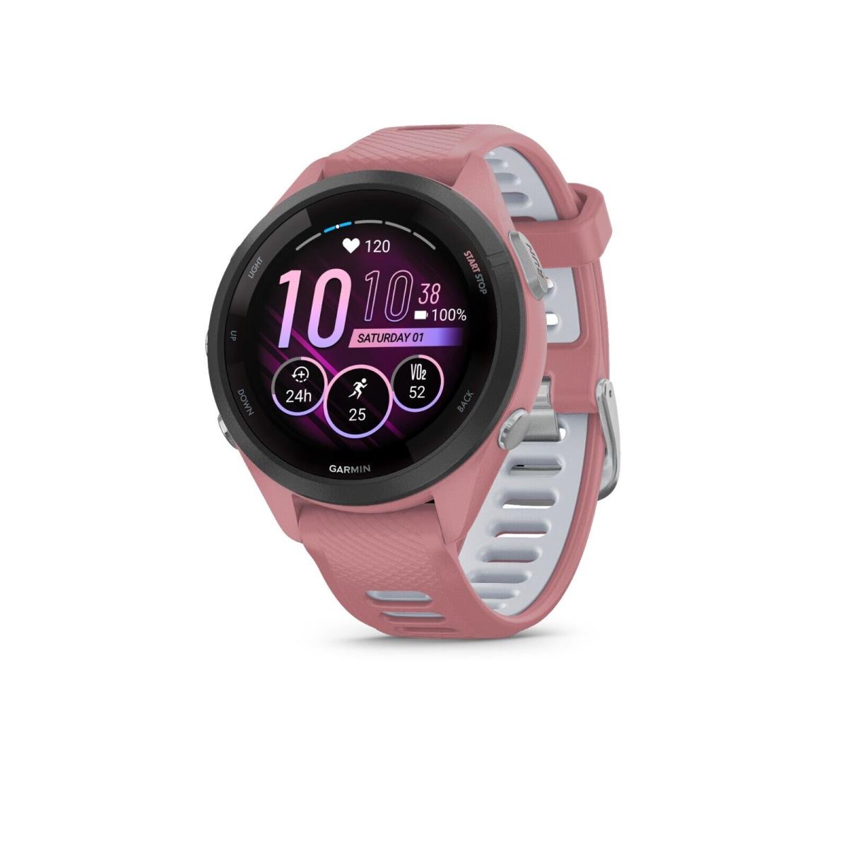 Garmin Forerunner 265/265S Running Smartwatch Amoled Display Training Metrics Light Pink / Whitestone (42mm)