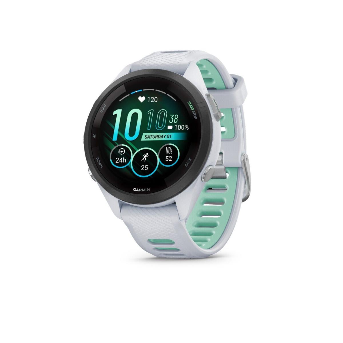Garmin Forerunner 265/265S Running Smartwatch Amoled Display Training Metrics Whitestone / Neo Tropic (42mm)