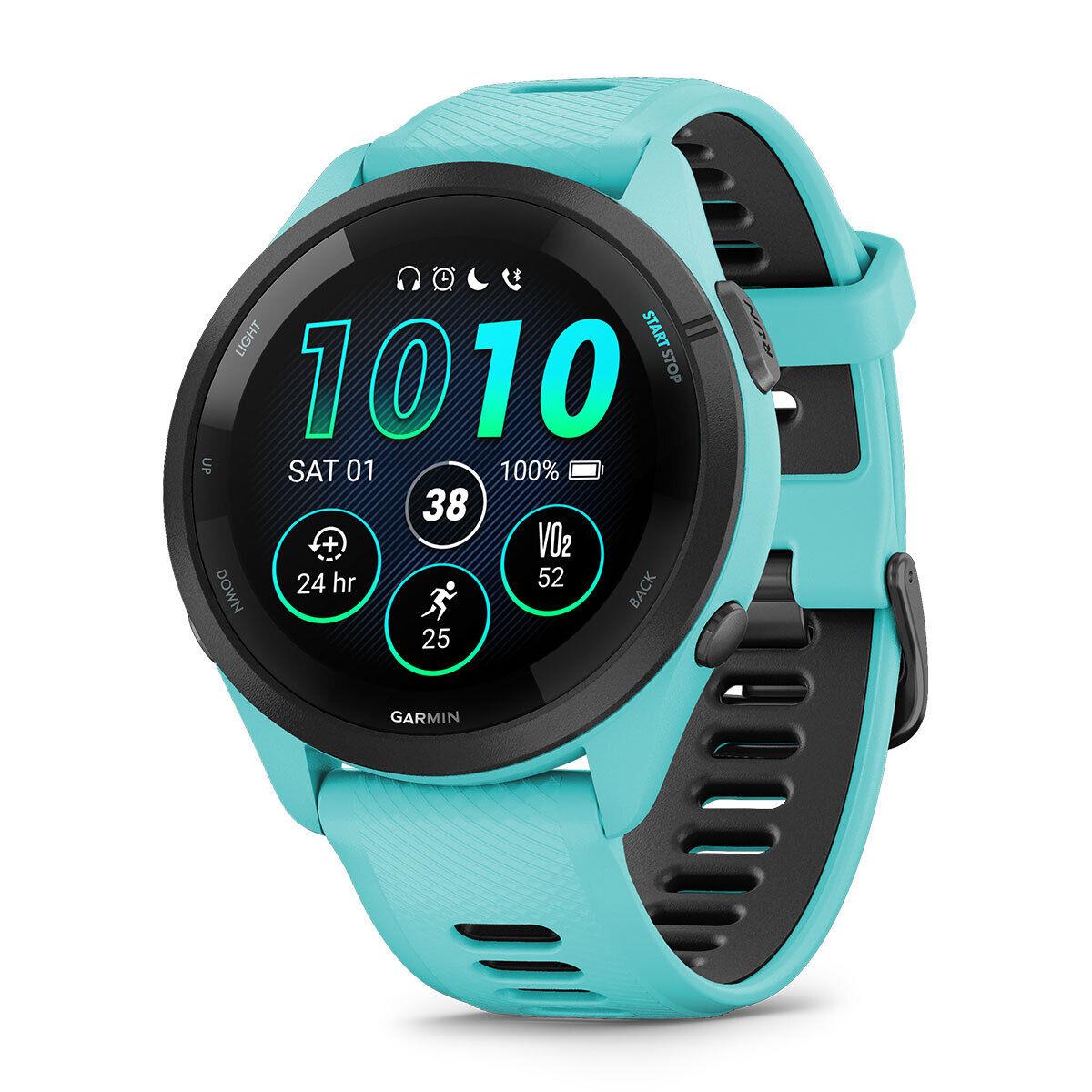 Garmin Forerunner 265 / 265S Gps Running Smartwatch FR265 (Aqua/Black)