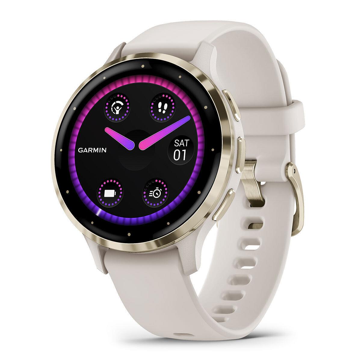 Garmin Venu 3/3S Fitness Health Gps Smartwatch Venu 3S (Soft Gold/Ivory)