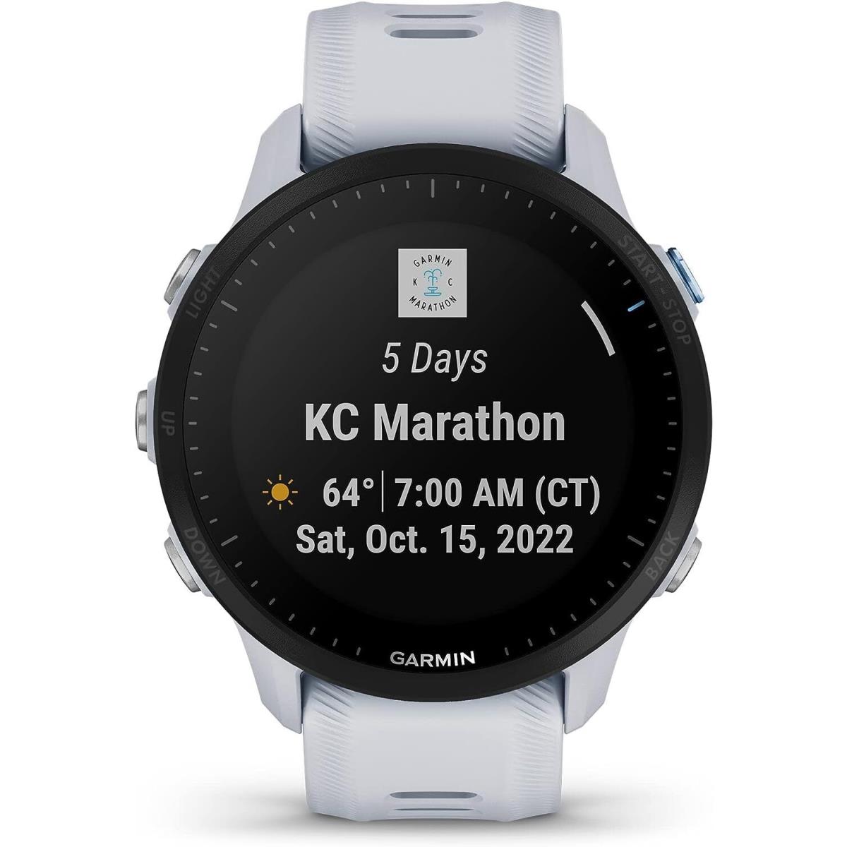 Garmin Forerunner 955 Gps Running Smartwatch with Long-lasting Battery Whitestone - Standard Edition