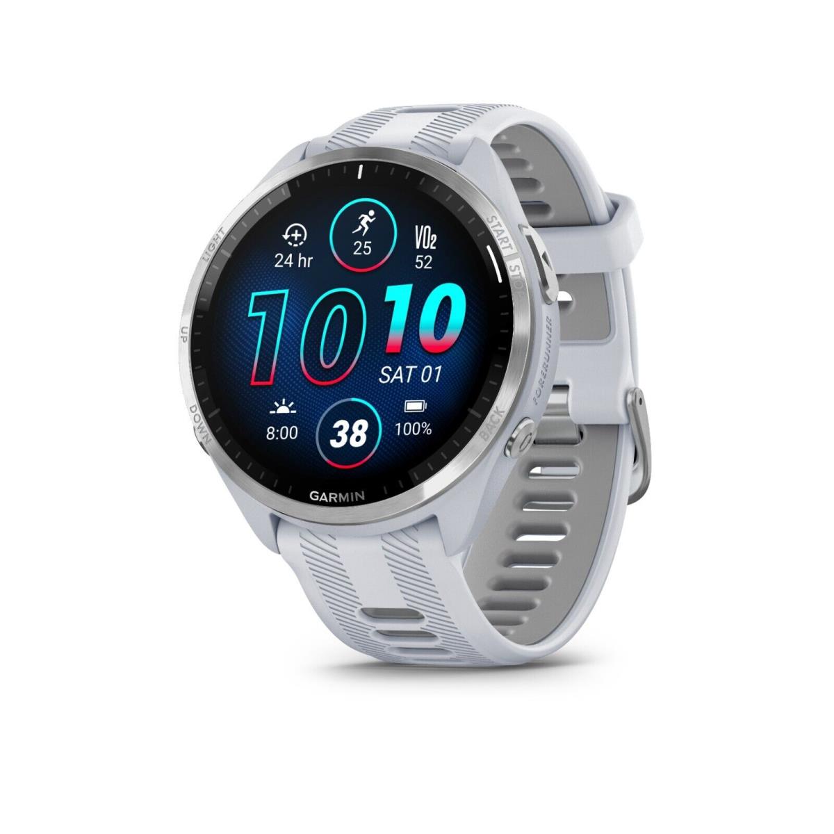 Garmin Forerunner 965 Premium Gps Running/triathlon Amoled Smartwatch w/ Music White