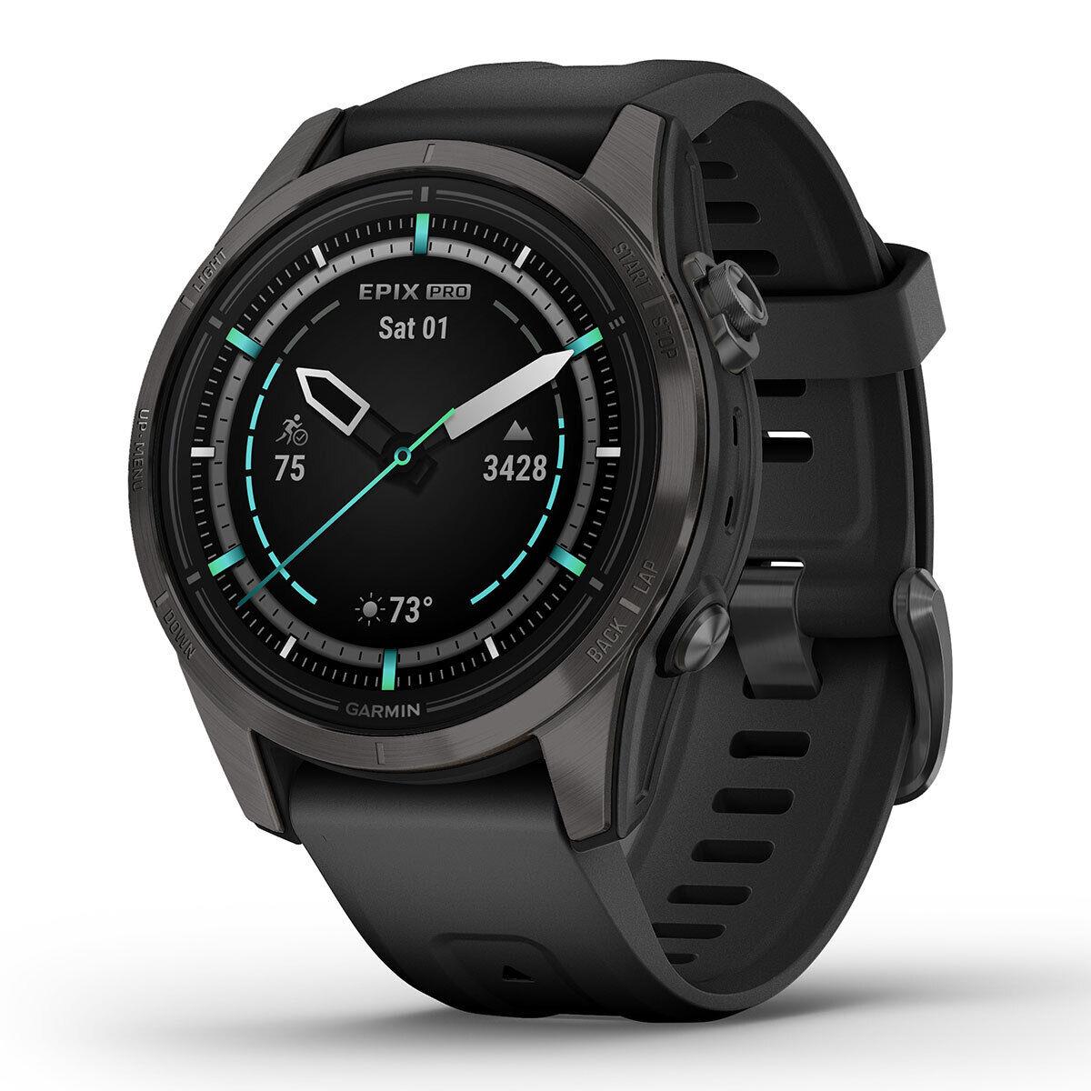 Garmin Epix Pro (gen 2) Epix Pro Gen 2 42 mm Multisport Gps Amoled Smartwatch Sapphire - Carbon Gray DLC Titanium/Black