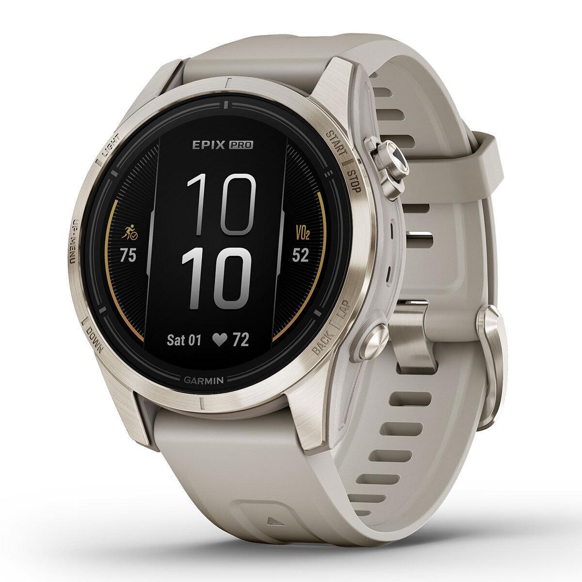 Garmin Epix Pro (gen 2) Epix Pro Gen 2 42 mm Multisport Gps Amoled Smartwatch Sapphire - Soft Gold/Light Sand